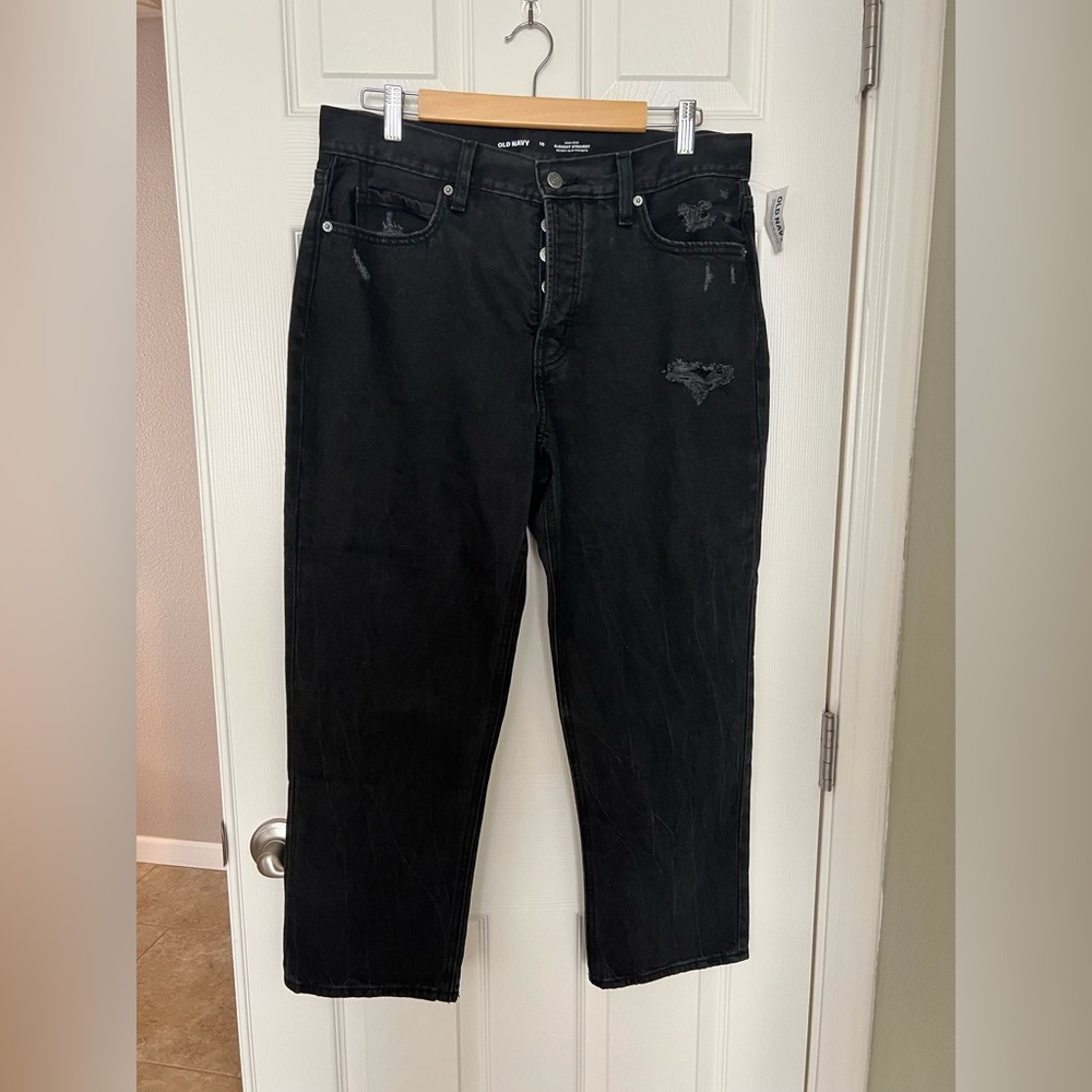 NWT Old Navy High Rise Slouchy Straight Jeans